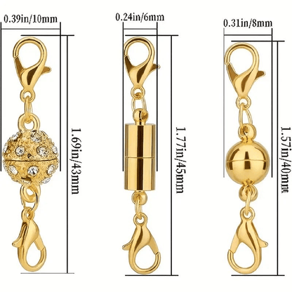 🔥12/24pcs Magnetic Necklace Clasps and Closures Necklace Clasps