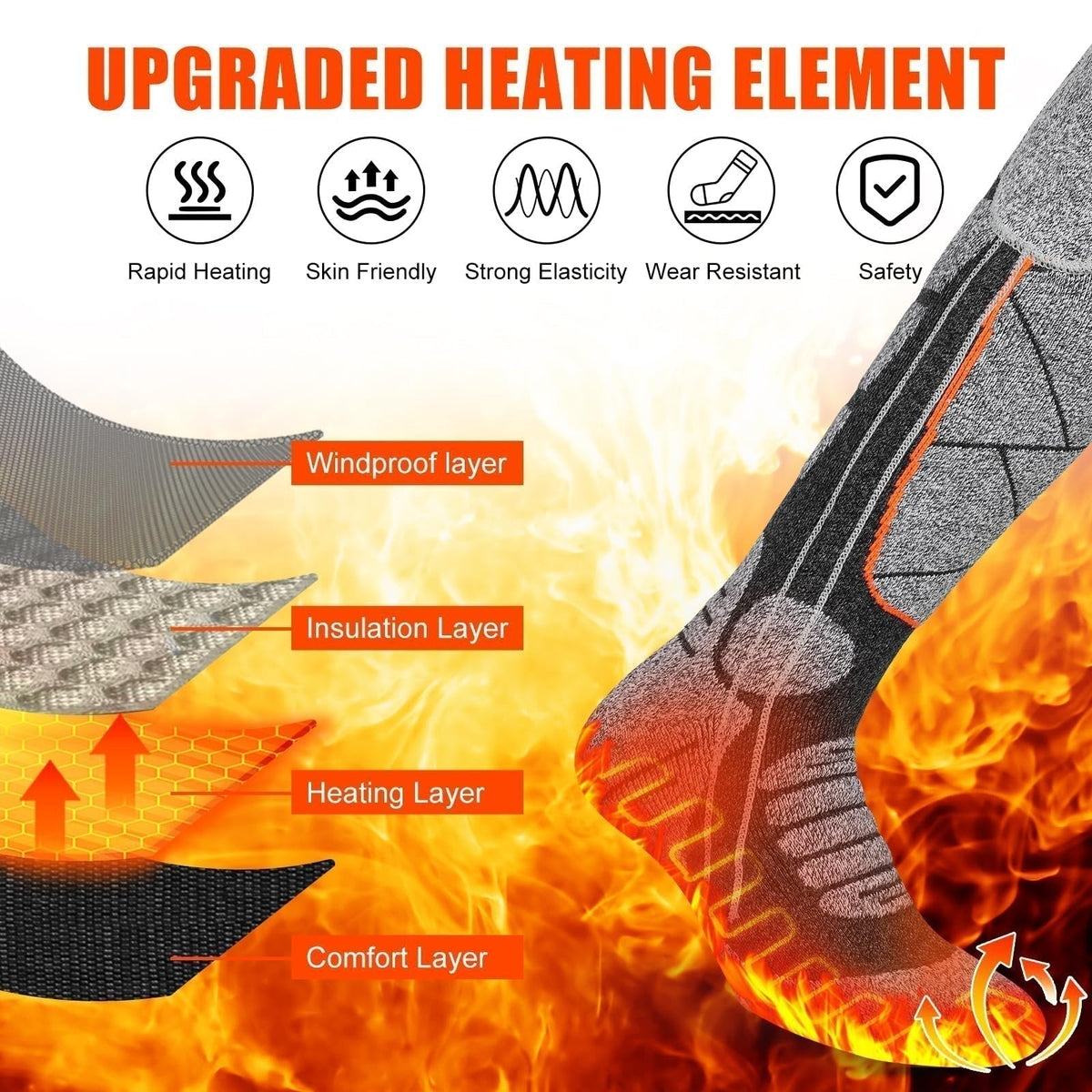 🥳 Enjoy 50% off now! 🥳 A massive hit for 2026—over 50,000 pairs sold! 🔥🧦 Rechargeable heated socks—featuring carbon-fiber rapid-heating technology, they’re the perfect choice for skiing, hiking, and staying warm all winter long! 🛡️✅