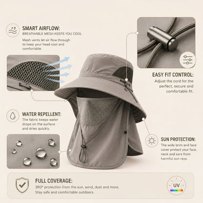 ✨50% OFF 🧢 360 ° All-round Sun Protection Adventure Hat