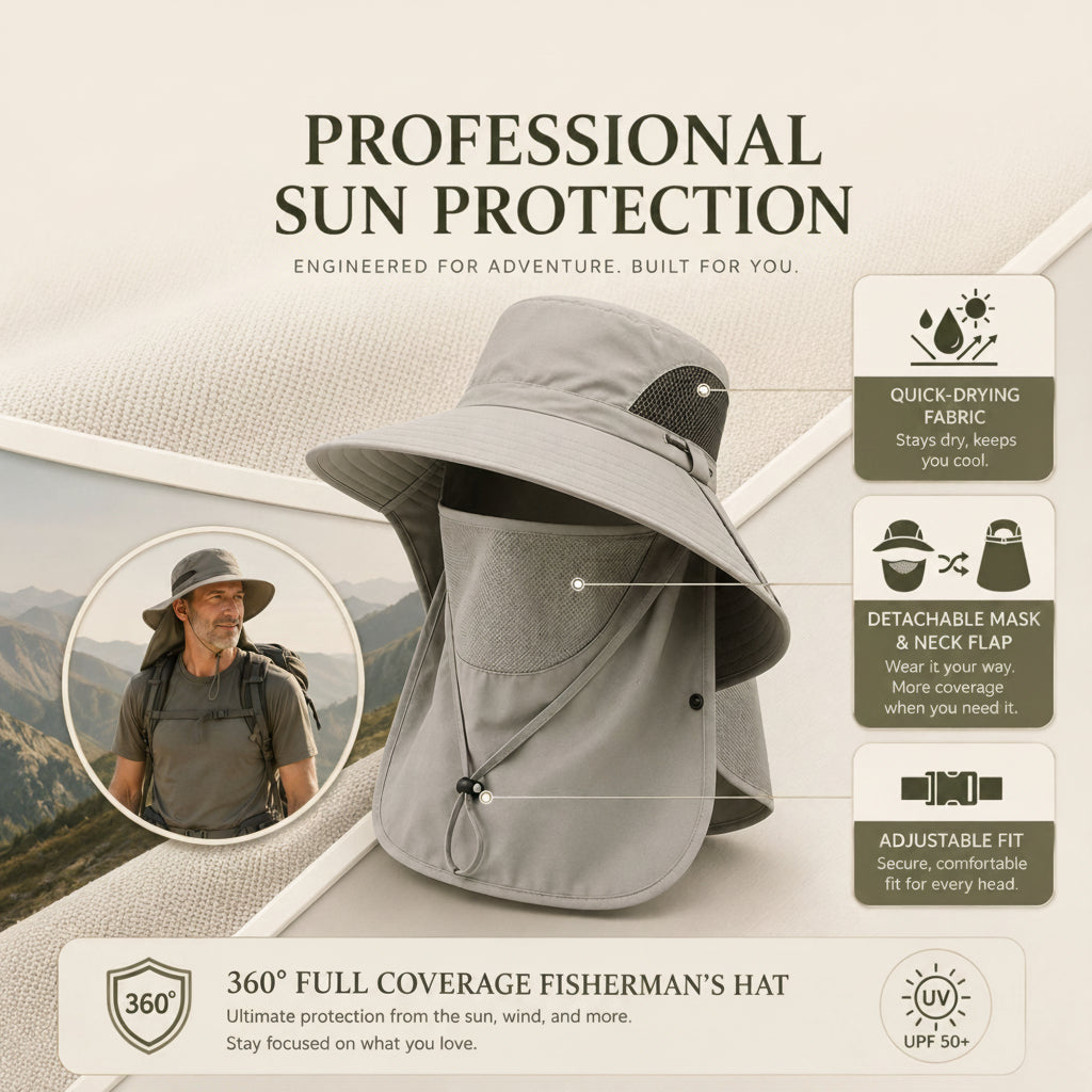 ✨50% OFF 🧢 360 ° All-round Sun Protection Adventure Hat