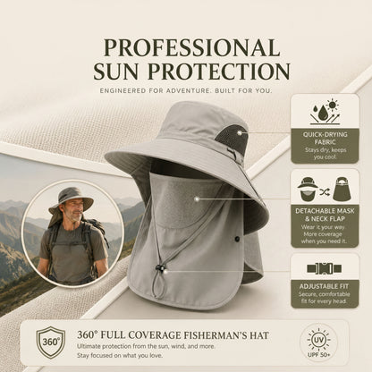 ✨50% OFF 🧢 360 ° All-round Sun Protection Adventure Hat
