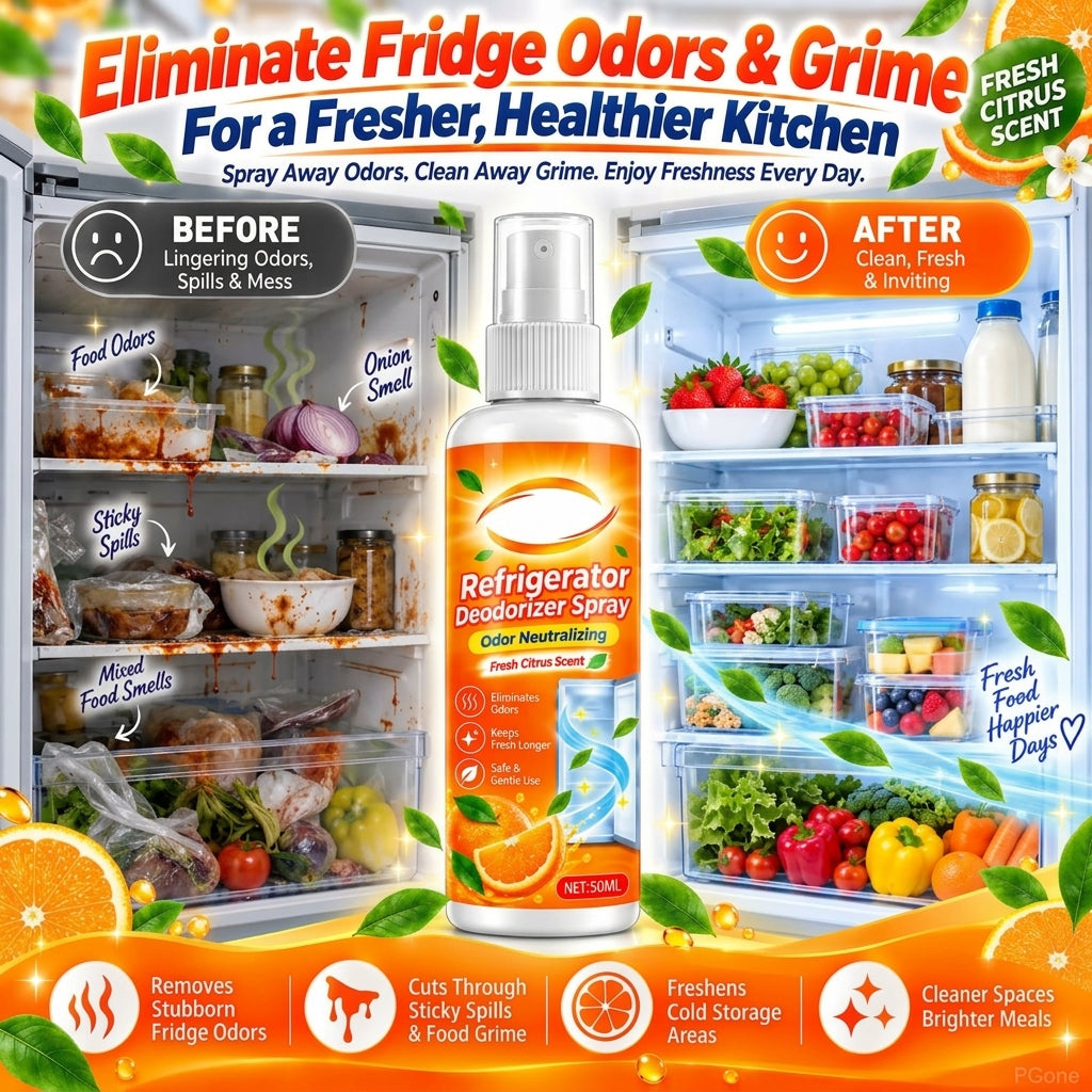 🧊 Half-price offer for the first 50 customers! 🍋 Say goodbye to fridge odors!