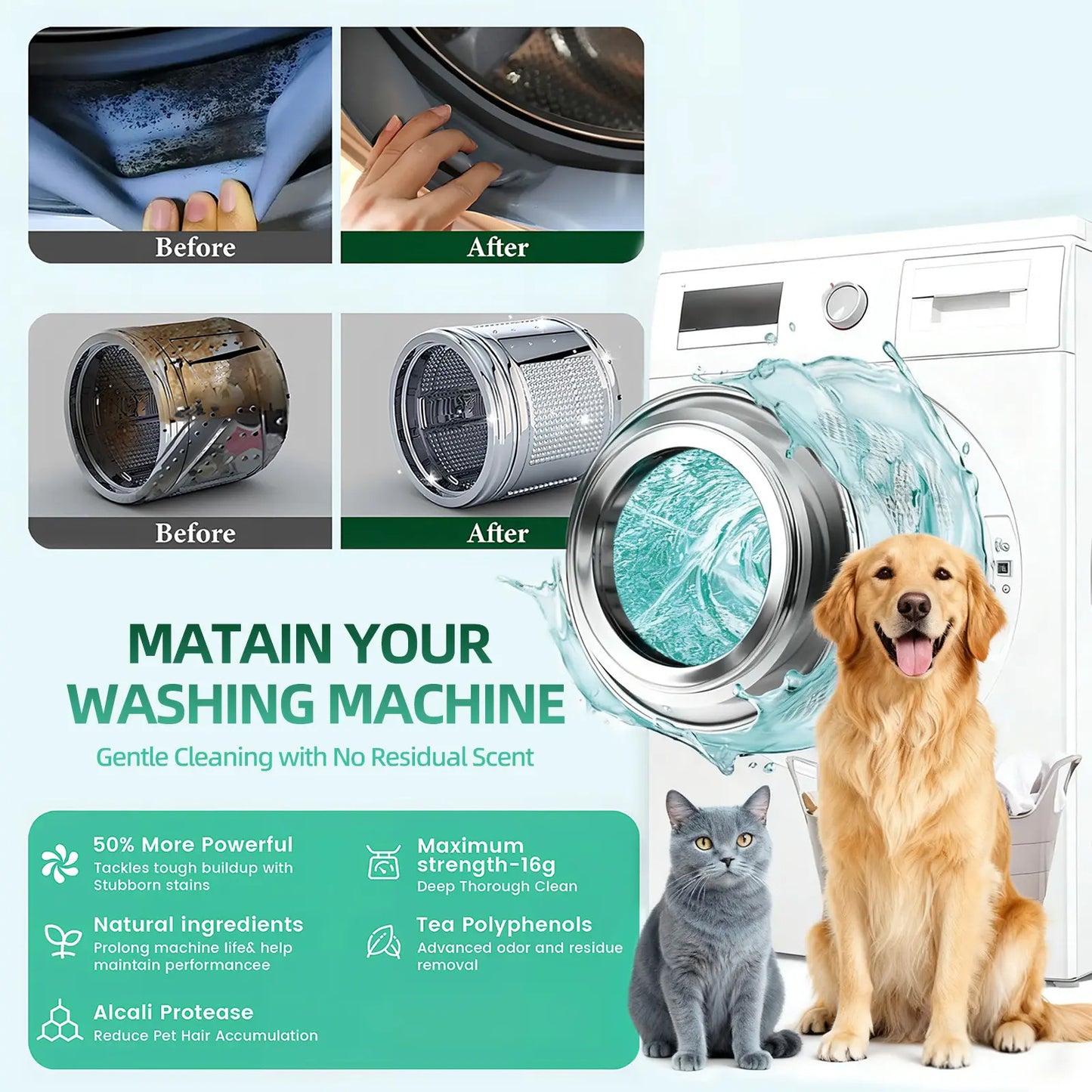 🔥2026 HOT SALE💥Eco-Friendly Washing Machine Cleaner
