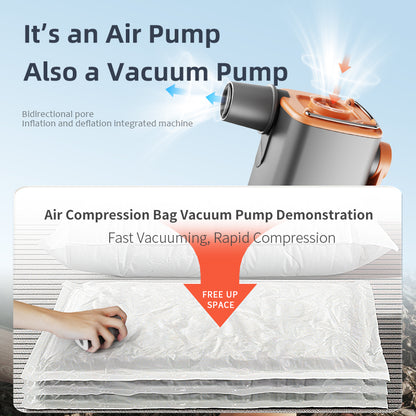 🔥50% off🔥Mini Wireless Electric Air Pump | Pocket-Sized Rechargeable Inflatables Deflator | Portable Camping Lantern & Vacuum Storage Pump with Multi-Nozzles