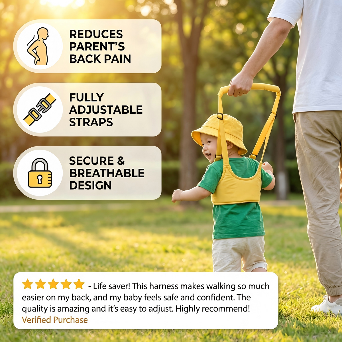 🍼Adjustable Baby Walking Harness with Safety Strap