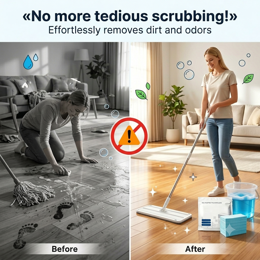 ✨ Multifunctional floor cleaning sheets 🧹 120 pieces. Your practical everyday helper.