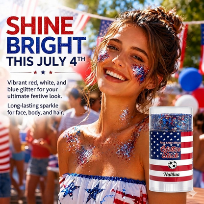 💥50%OFF🦅4th of July Glitter Stick✨Red, White & Blue Body & Hair Sparkle