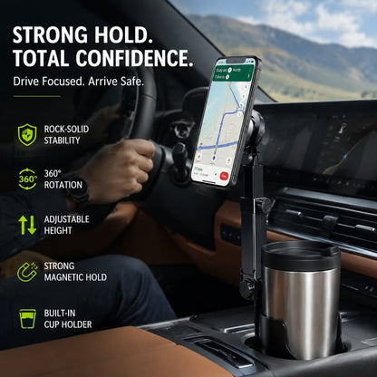First 100 customers enjoy a 50% discount on car phone holders – 360° adjustable, suitable for all phones, available in magnetic and clip-on models.
