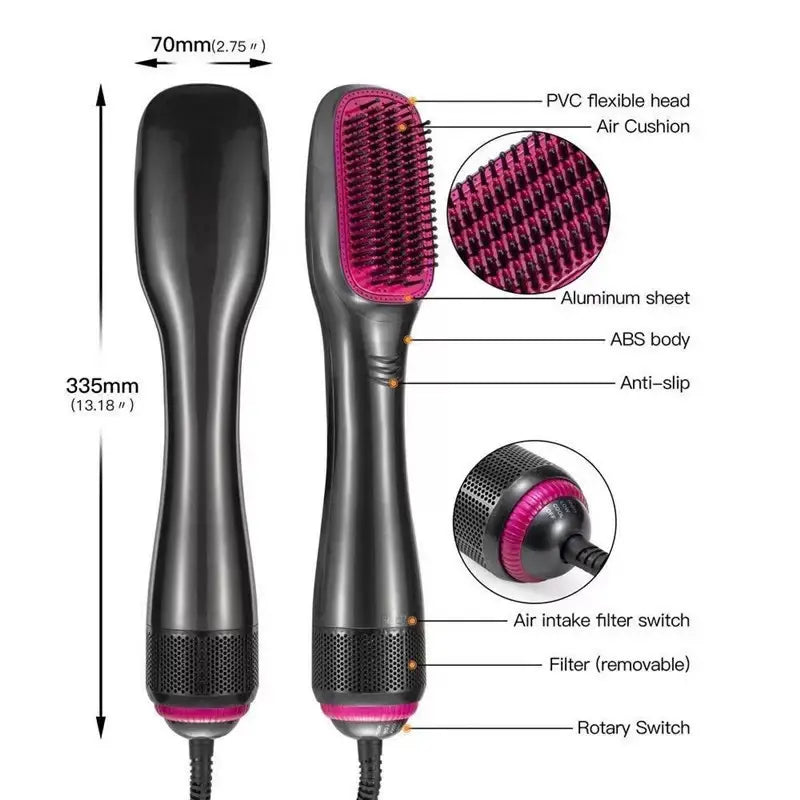 🎁2026 New Arrivals 50% OFF💥Professional 3-in-1 Hot Air Brush – Dry, detangle & volumize – 162K+ sold, salon results at home – smooth & shiny ✨🌀💨