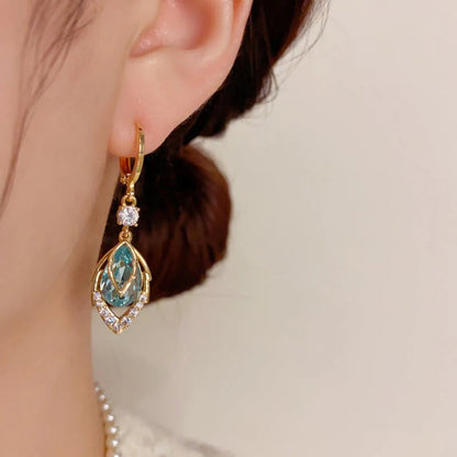 ⏳2026 Luxury Collection ⏰Sky Blue Drop Dangle Hoop Earrings💧💍