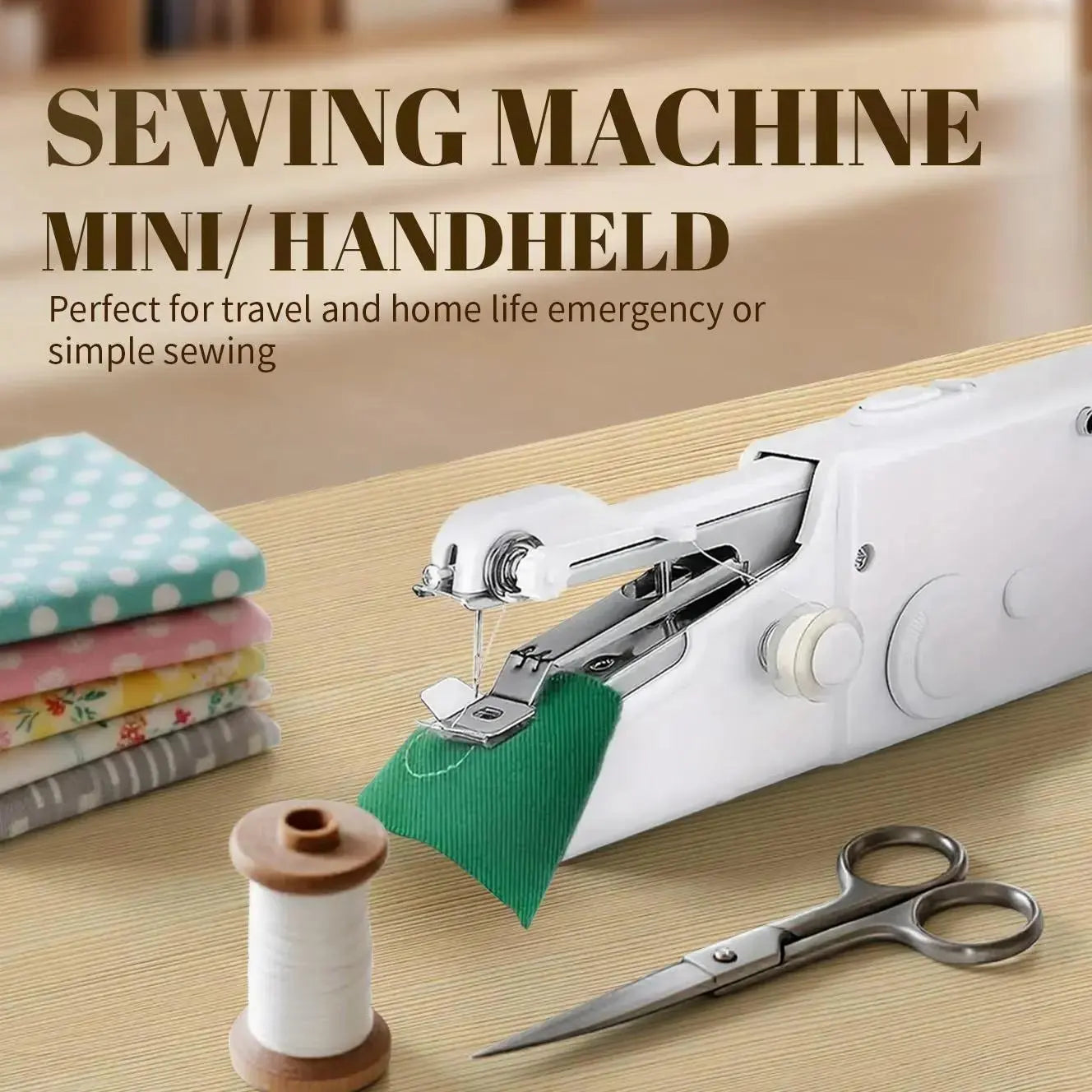 🔥Limited-time 50% off🎁 Portable home sewing machine, comes with a black deluxe accessory pack.