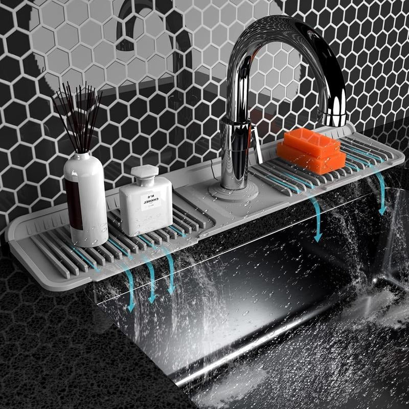 🔥 BUY 3 GET 2 FREE💧Silicone Sink Faucet Draining Mat
