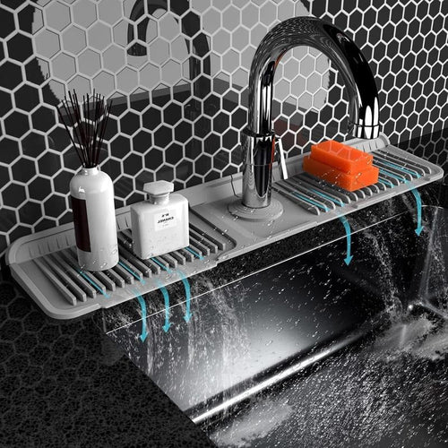 🔥 BUY 3 GET 2 FREE💧Silicone Sink Faucet Draining Mat