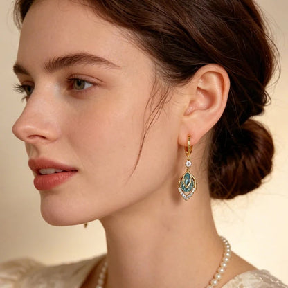 ⏳2026 Luxury Collection ⏰Sky Blue Drop Dangle Hoop Earrings💧💍