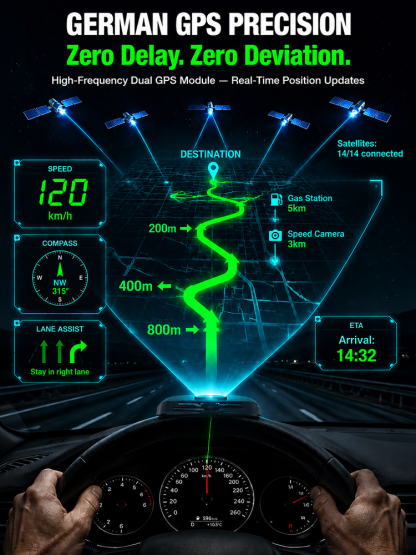 🚗50% off for a limited time! Smart car HUD "co-pilot": clear guidance, suitable for various models