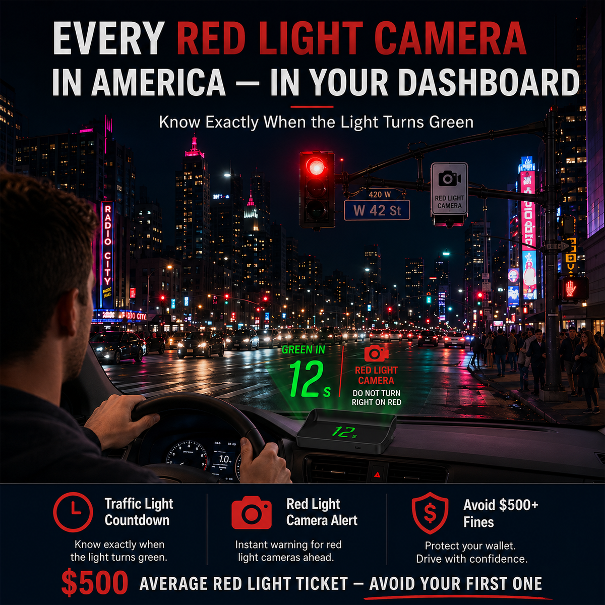 🚗Head-Up Display (HUD) Car GPS Digital Speedometer