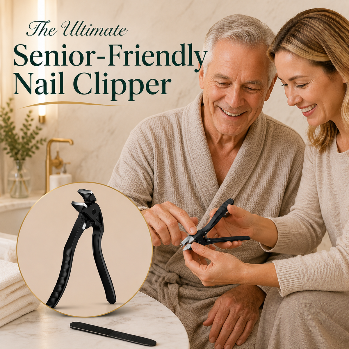 📢📢 Half-Price Offer!!! ⏰ Heavy Duty Curved Tip Toenail Clipper - Long Handle Ergonomic Design for Thick Nails & Seniors