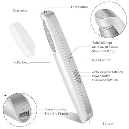 🔥2026 HOT SALE💥Rechargeable Electric Foot File – Smooth Heels, Anytime Anywhere