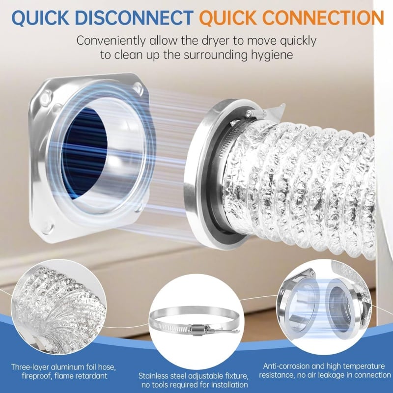🔥50%OFF🔥Magnetic Dryer Vent Coupling Connector Kit