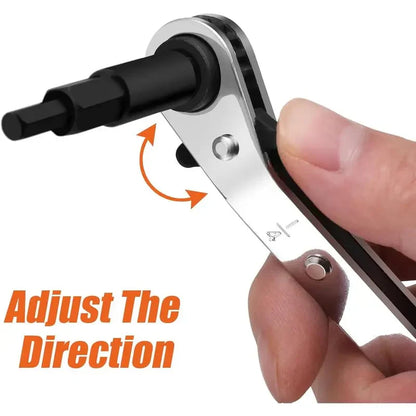 50% off the first 100 customers on the 4-in-1 HVAC ratchet wrench set with S2 hex bit adapter.
