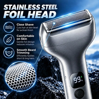 🪒 First 50 customers enjoy 50% off! 🔥 Rechargeable reciprocating electric shaver for men