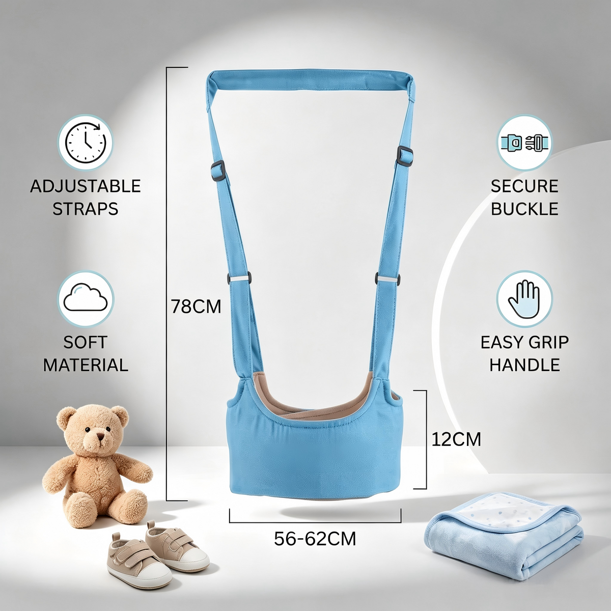 🍼Adjustable Baby Walking Harness with Safety Strap