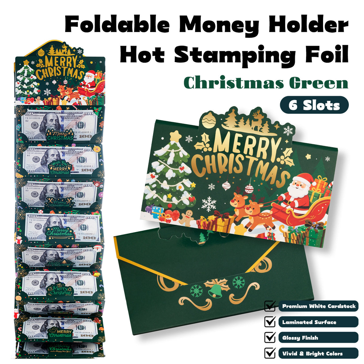 🎁🔥 Christmas Special: Half-price offer for the first 50 customers ✉️ Christmas Cash Gift Envelopes (6 pcs) 🎅🎄