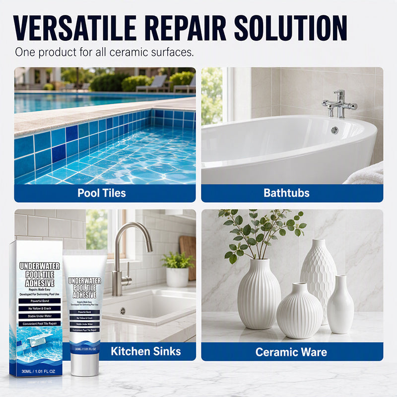 💕Buy 1 Get 1 Free🎁High Strength Underwater Pool Tile Adhesive 100ml