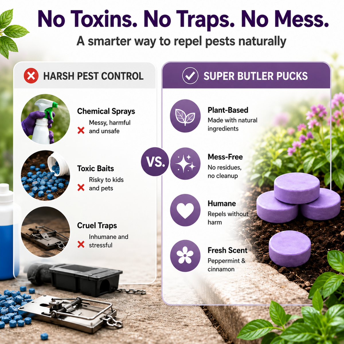 🐭 Final two hours! Half-price offer! 🔥 All-natural peppermint and cinnamon repellent blocks for pest and rodent control 🕷️🐍