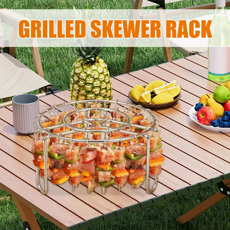 🔥Air Fryer Skewers Rack 🍢 Stainless Steel Vertical Skewers Rack