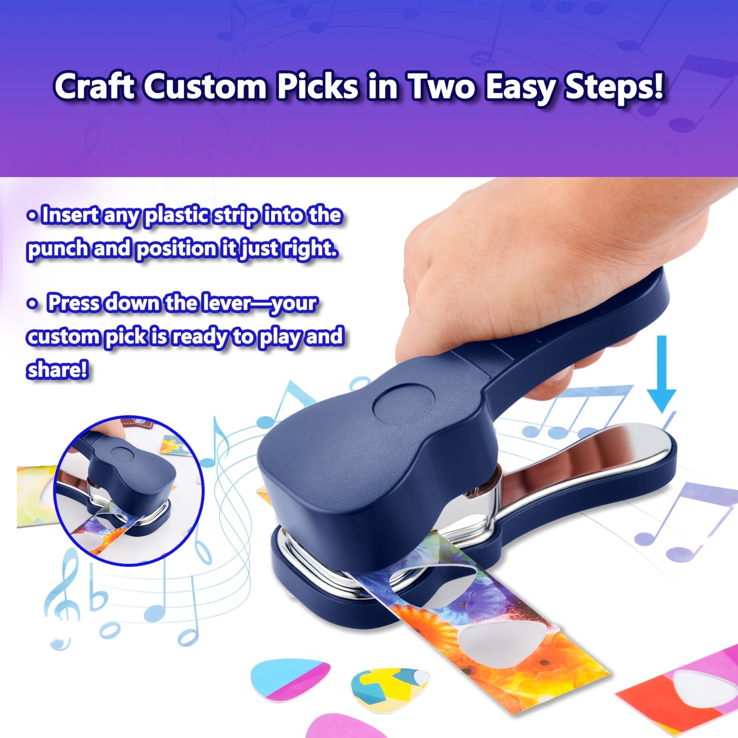 💥50%OFF🎸Guitar Pick Punch Kit : Bass Guitar Picks Puncher