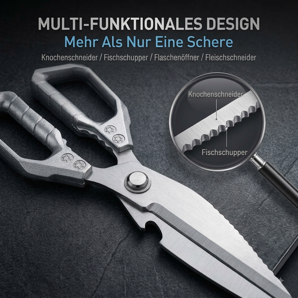 ✂️🦴 Multifunktionale Küchenschere