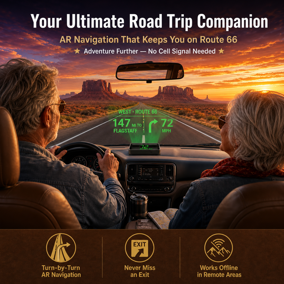 🚗Head-Up Display (HUD) Car GPS Digital Speedometer