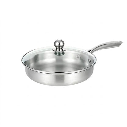 🔥Today’s Special‑ 50% OFF🍳 Premium Stainless‑Steel Steak Frying Pan with Lid
