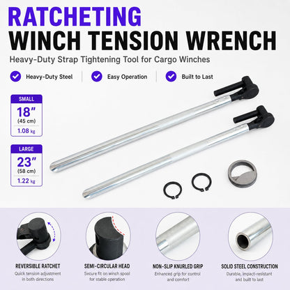 🔧 Ratchet Cargo Winch Tensioner Wrench