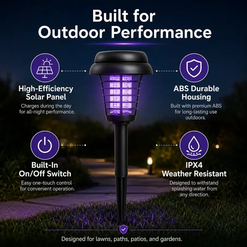 50%off🏠Summer Essentials🦟Solar-Powered UV Mosquito Killer Lamp