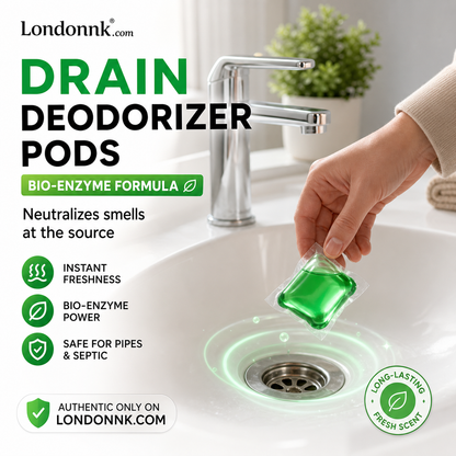 🥳2026 HOT SALE🥳💞50K+ SOLD!🏠💧 50% OFF! Drain Deodorizer Pods – Bio‑enzyme formula neutralizes smells at the source. Instant fresh scent, no harsh chemicals. Say goodbye to embarrassing odours. 🚰✅