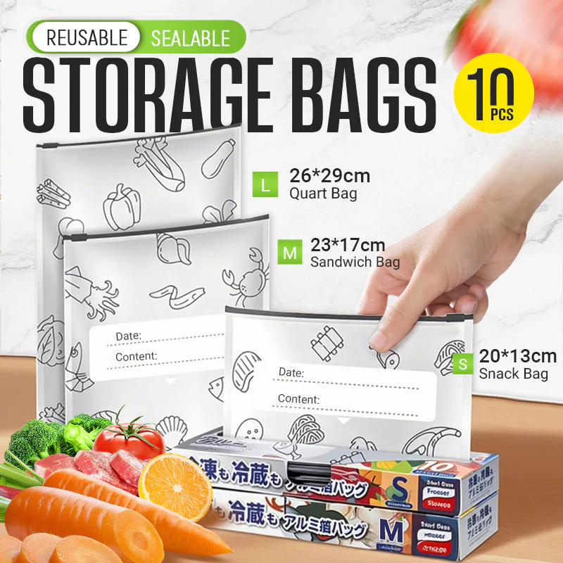 🥳2026 HOT SALE🥳💞50K+ SOLD!⏳🔥Global bestseller🍗Reusable Aluminum Foil Sealable Storage Bags🥦