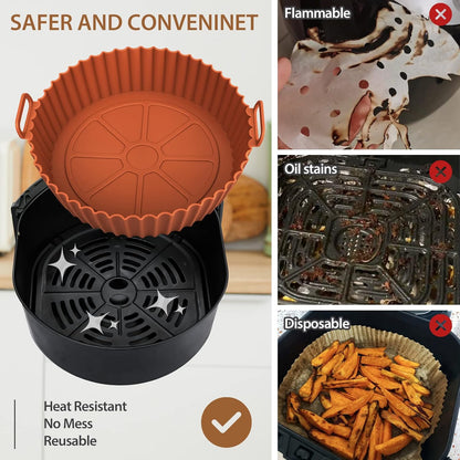 🔥2026 HOT SALE🔥6-Piece Silicone Baking Tray Set For Air Fryers