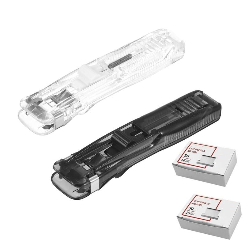 🔥50% OFF✨Portable Binder Clip Stapler - Includes 50 reusable clips