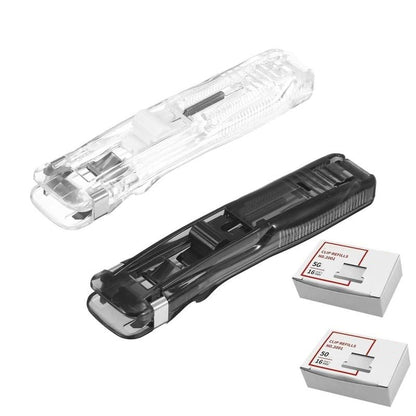 🔥50% OFF✨Portable Binder Clip Stapler - Includes 50 reusable clips