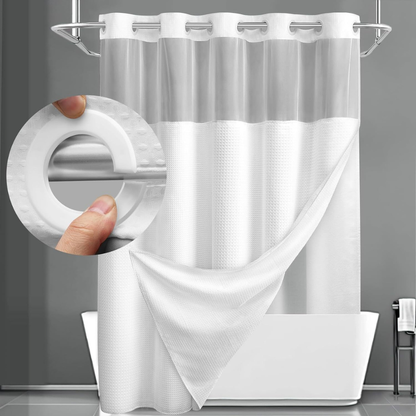 🔥50%OFF💥No-Hook Shower Curtain