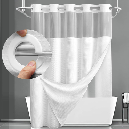 🔥50%OFF💥No-Hook Shower Curtain