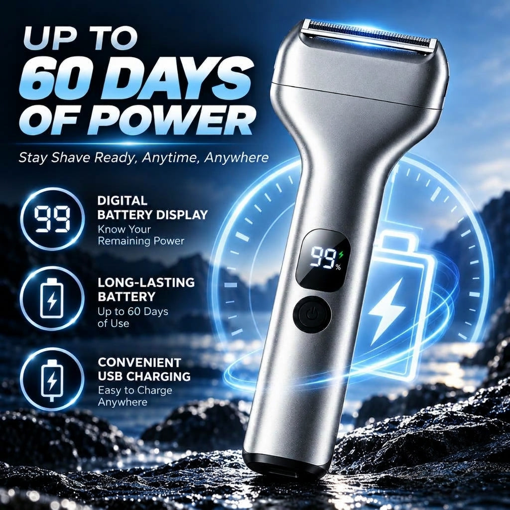 🪒 First 50 customers enjoy 50% off! 🔥 Rechargeable reciprocating electric shaver for men