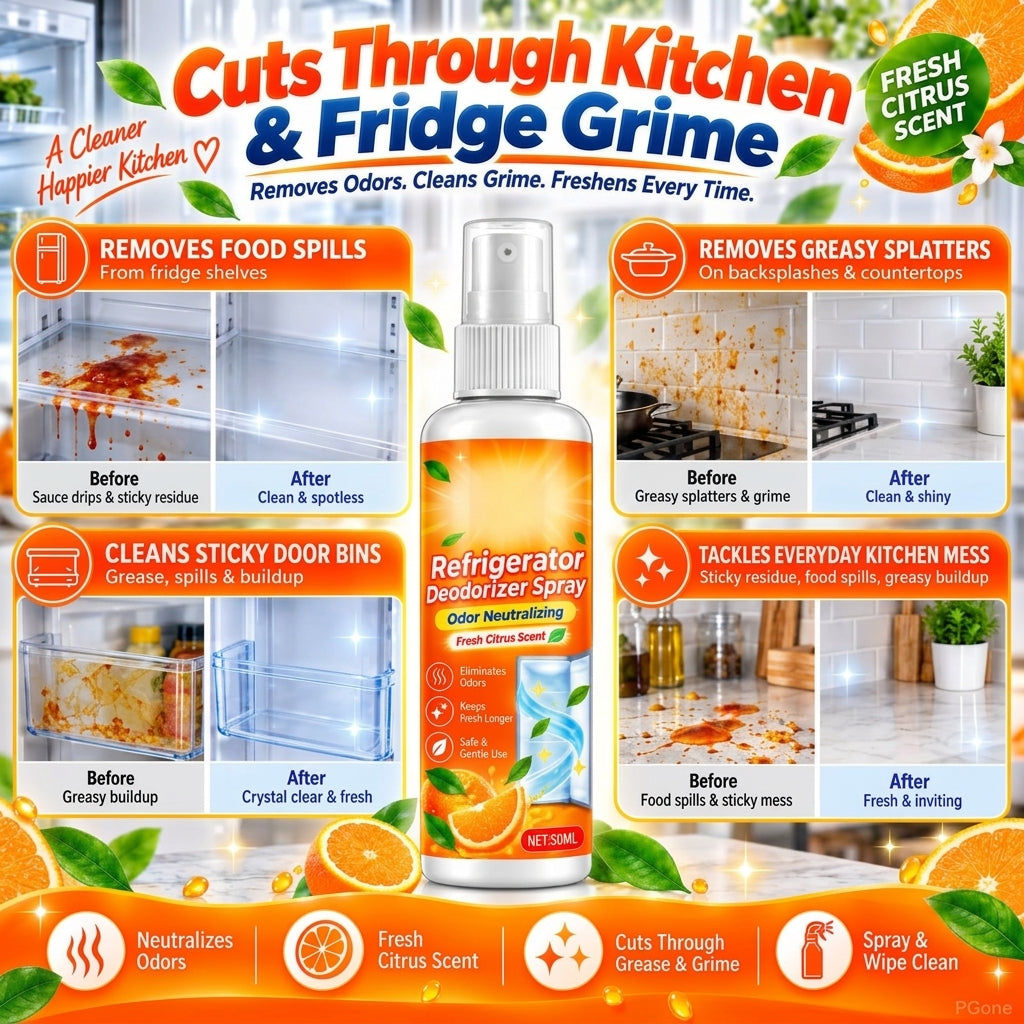 🧊 Half-price offer for the first 50 customers! 🍋 Say goodbye to fridge odors!