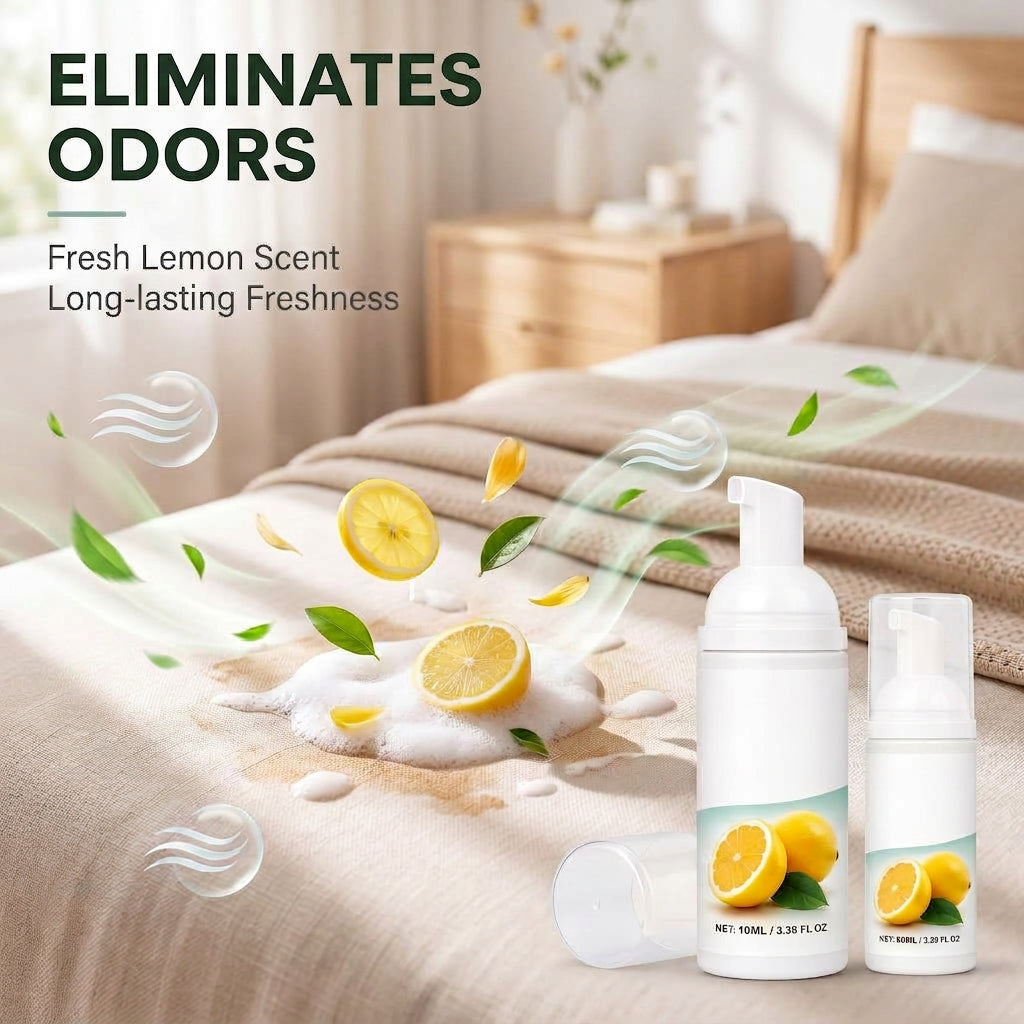 ⏳🔥LIMITED-TIME 50% OFF! ⏰Buy 1 Get 1 Free！Scented Foam Cleaner - Lemon Scent, Multi-purpose Gentle Stain Remover for Home, Kitchen, and Bathroom