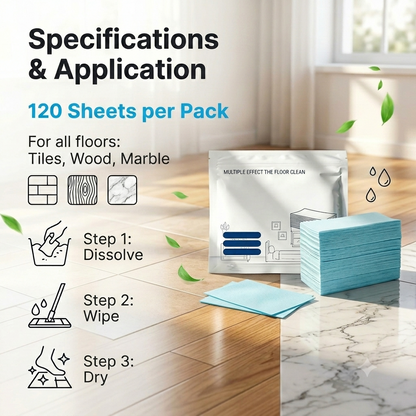 ✨ Multifunctional floor cleaning sheets 🧹 120 pieces. Your practical everyday helper.