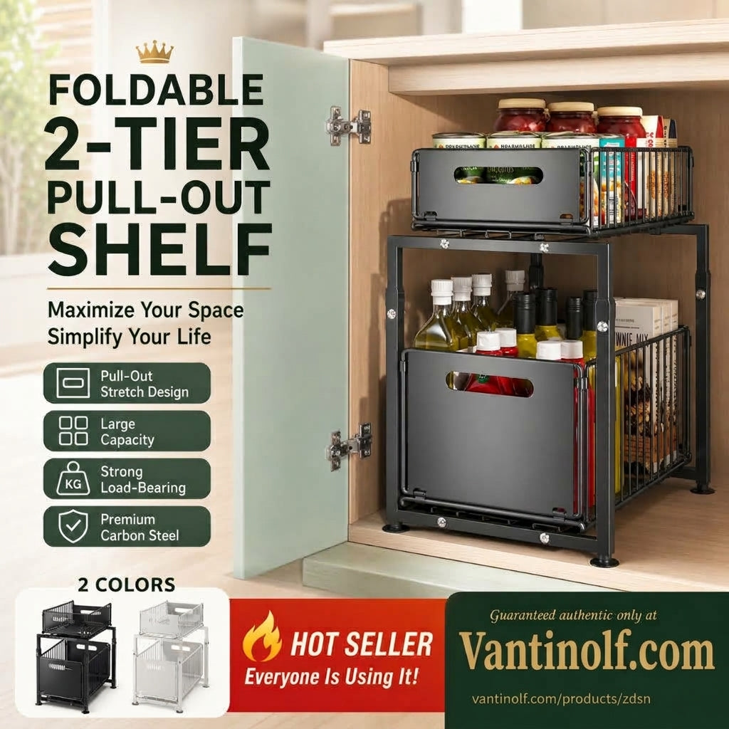 📦 Get 50% off—limited to the first 50 customers! Double-layer pull-out storage rack