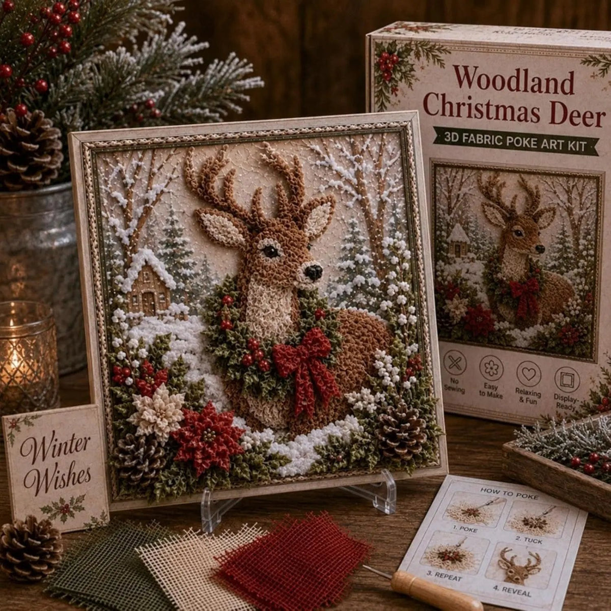 🔥 Half Price Offer - 🎄 3D Christmas Fabric Stamping Set