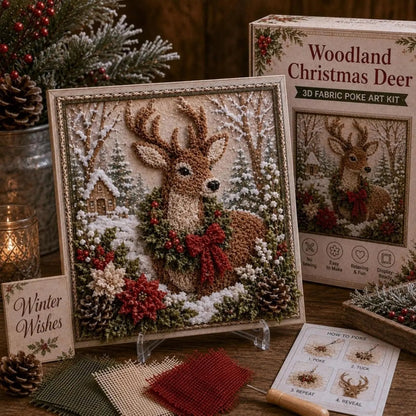 🔥 Half Price Offer - 🎄 3D Christmas Fabric Stamping Set